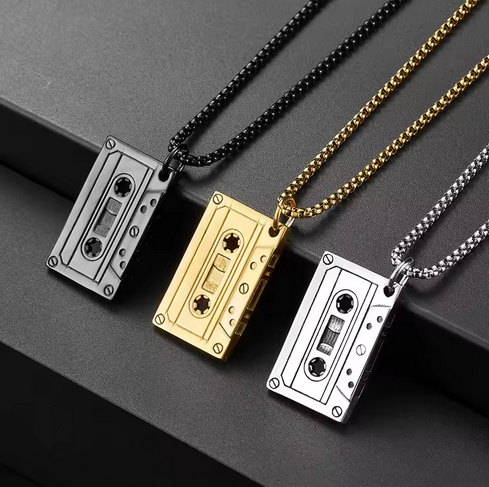 Cassette Tape  Retro Pendant