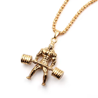 Gym Barbell Necklace