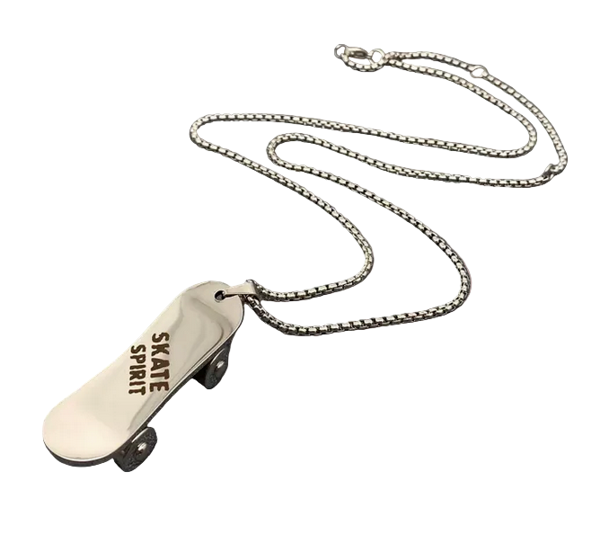 Skateboard Necklace