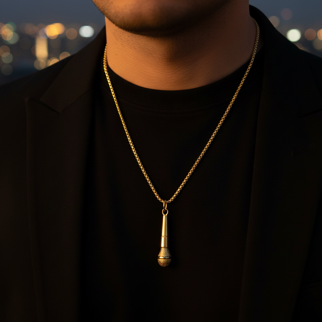 Microphone Necklace