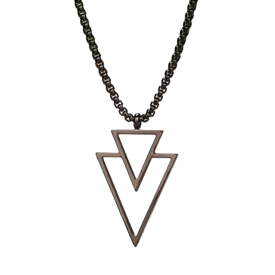 Double Triangle Necklace