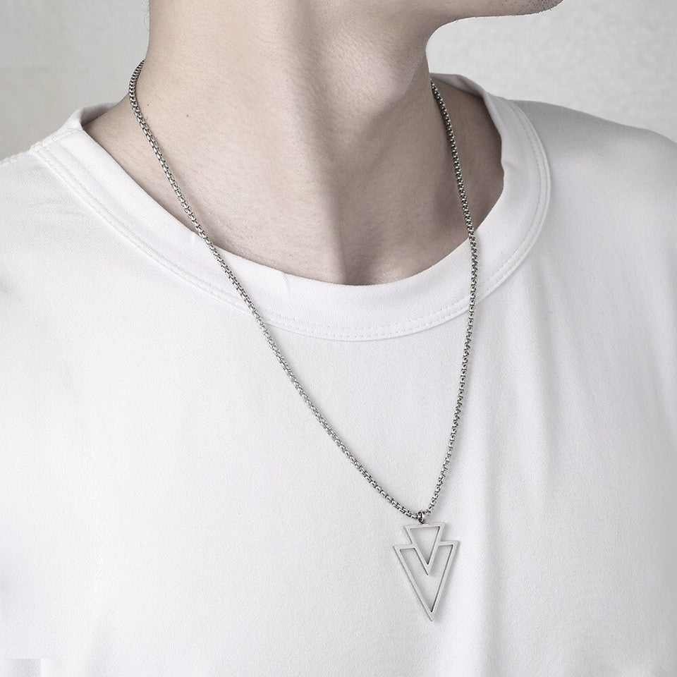 Double Triangle Necklace