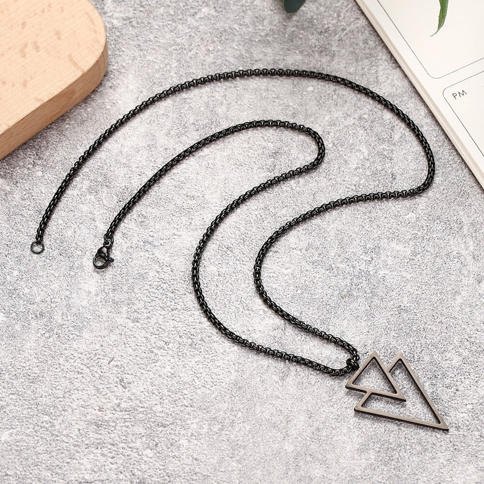 Double Triangle Necklace